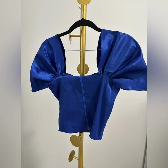 Elegant Blue Women's Top - Picture 2 of 2